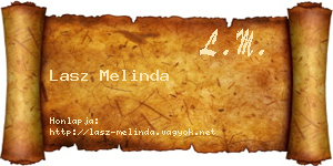 Lasz Melinda névjegykártya